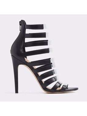 Aldo Daysie Strappy High Heel Black Sandals